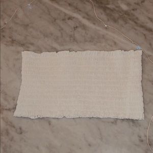 Brandy Melville White Bralette Bandeau Crop Top